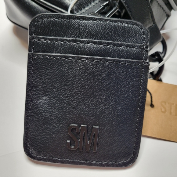 NWT STEVE MADDEN Small Black Crossbody w/Pouch and ID Holder - Picture 3 of 10